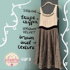 Gorgeous delicate multi-textured dress Tracy Reese